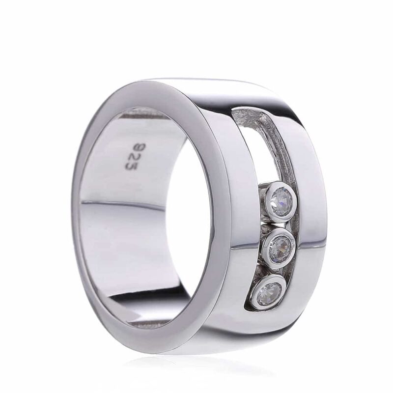 sliding diamond ring