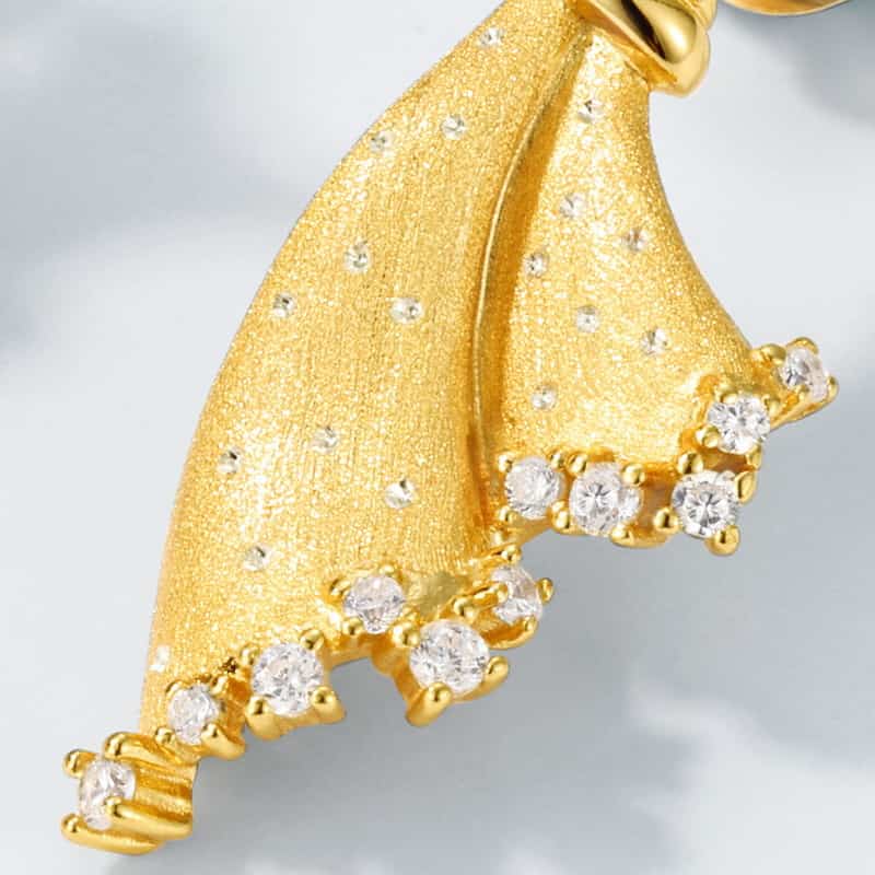 women's bowknot earrings: s925 sterling silver 10k gold plated vintage dangle earrings | hypoallergenic jewelry gift women's bowknot earrings: s925 sterling silver 10k gold plated vintage dangle earrings | hypoallergenic jewelry gift Bowknot Earrings 925 Sterling Silver - AAAAA grade cubic zirconia sparkle detail