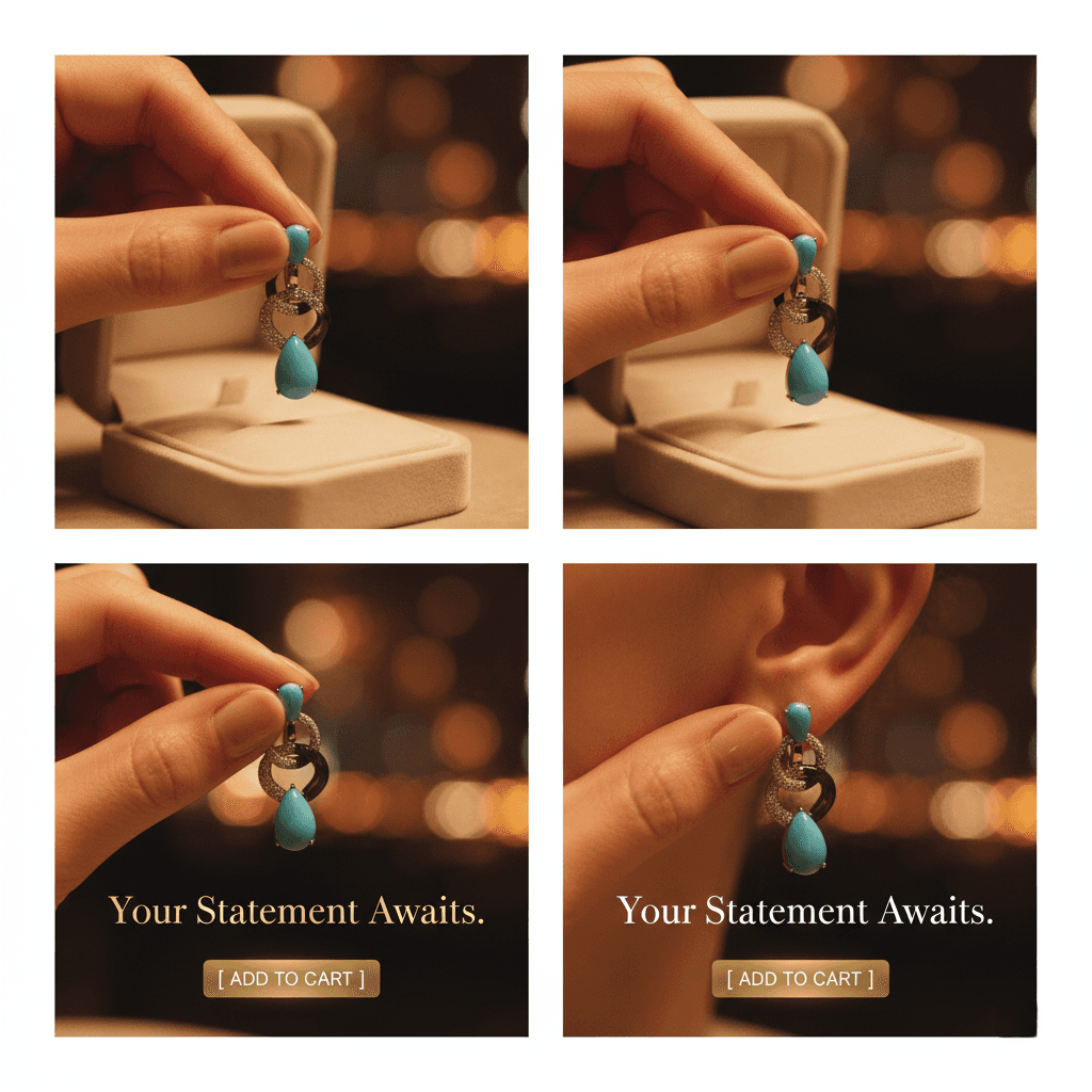 Turquoise Earrings Jewelry Gifts