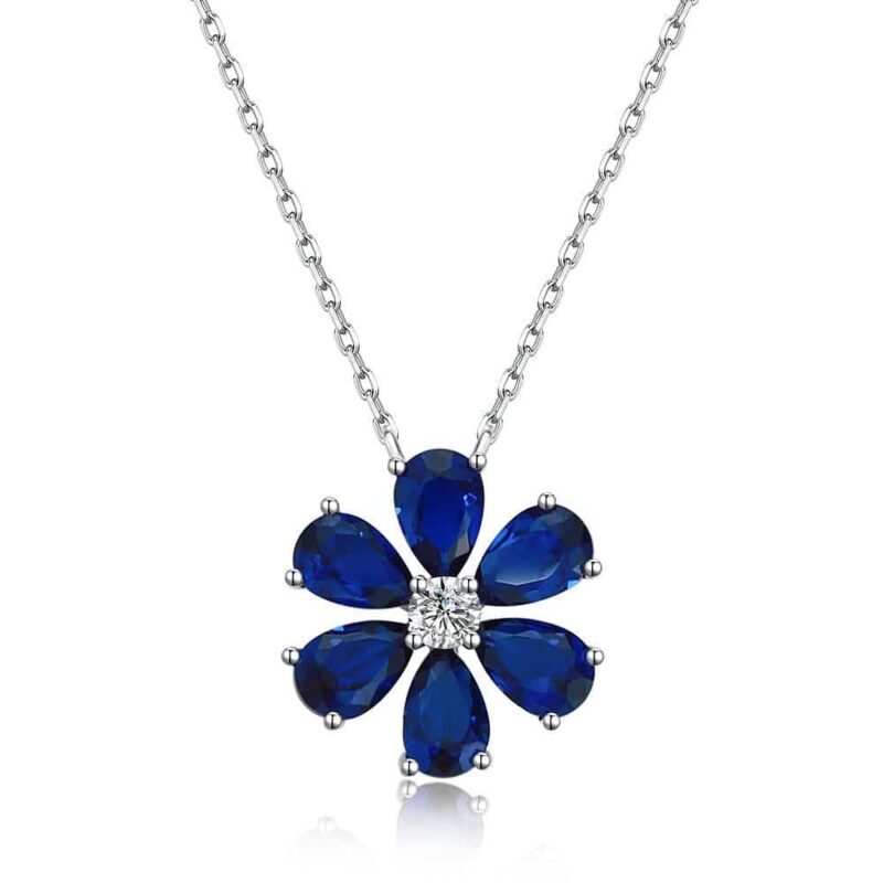 925 Sterling Silver Daisy Necklace - XL007 Series