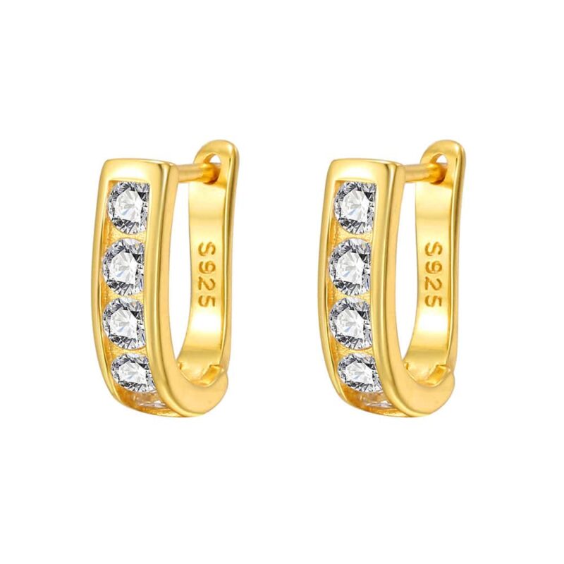 Minimalist 925 Sterling Silver U-Shaped Clip-on Earrings - Cartilage Earrings Suitable for All Ear Types - Hypoallergenic Jewelry for Women