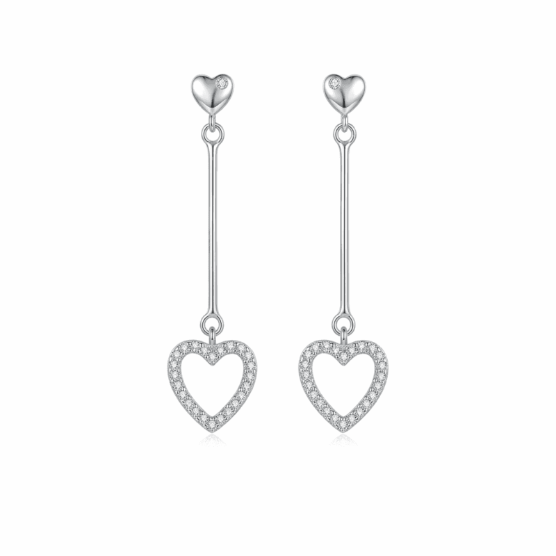 S925 Geometric Drop Earrings - Handcrafted Minimalist Sterling Silver Jewelry