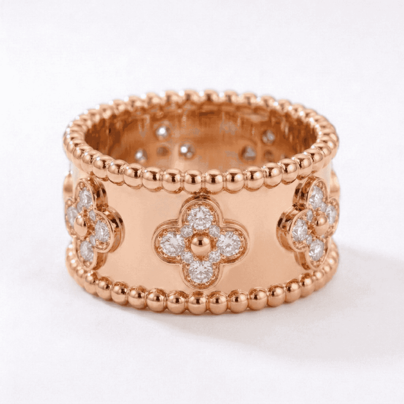 Stunning Kaleidoscope Clover Ring S925 Silver