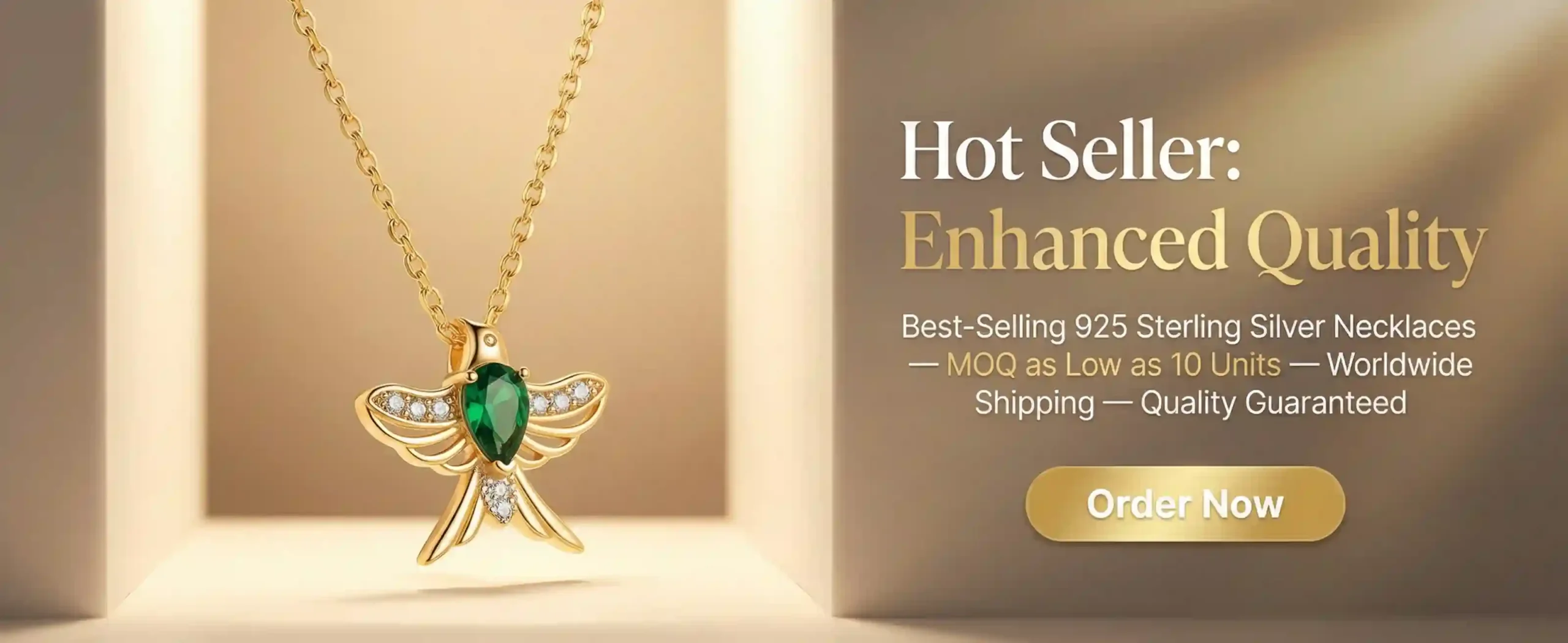 Best-Selling 925 Sterling Silver Necklaces - Wholesale High-End Jewelry with Low MOQ (Product Showcase)