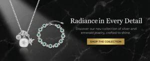 Collection of symbolic sterling silver jewelry with personalized engraving and natural gemstones