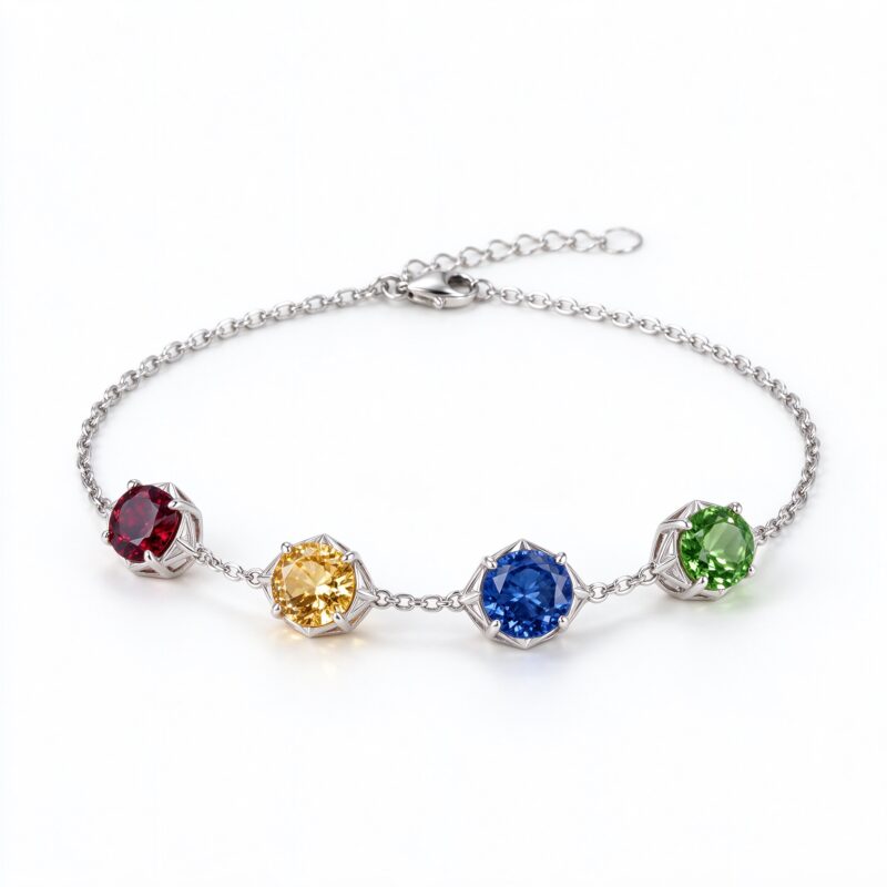 Gemstone Bracelet - 925 Silver