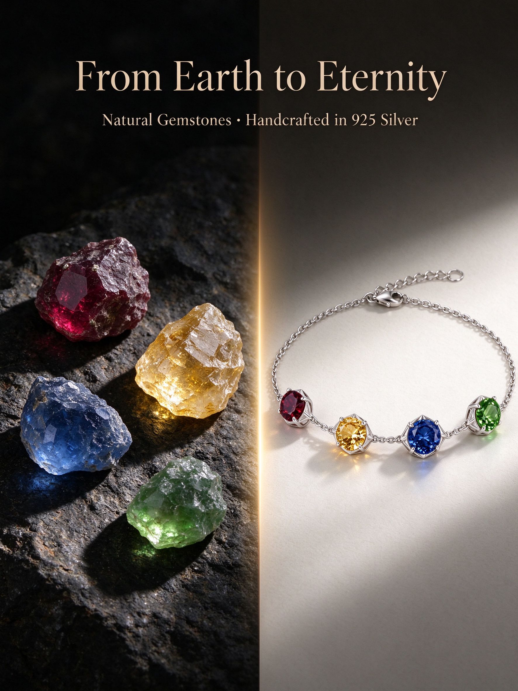 natural gemstone bracelet