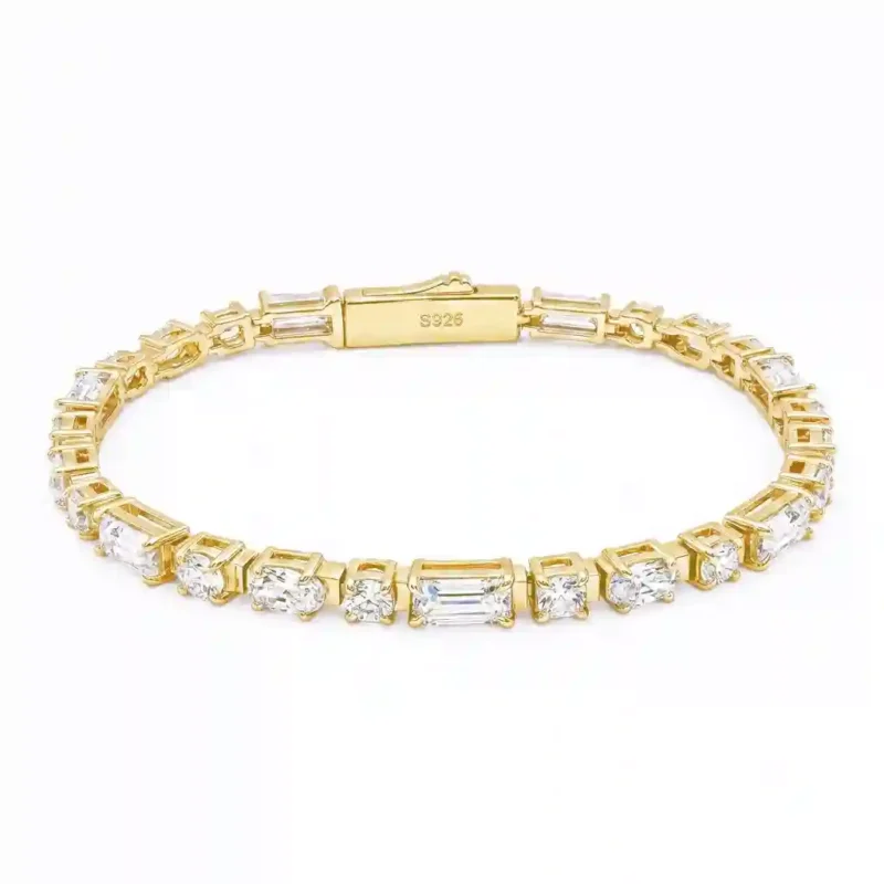 Moissanite Tennis Bracelet 15ct More Brilliant|MIRAMETAL