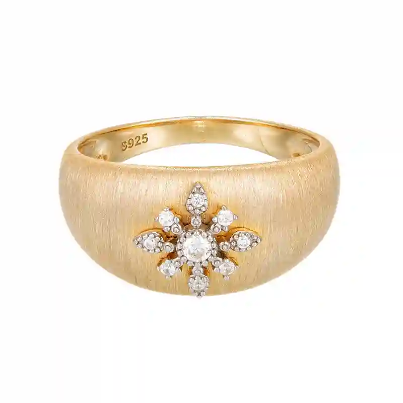 Snowfall Ring - Factory Direct 925 Silver|MIRAMETAL