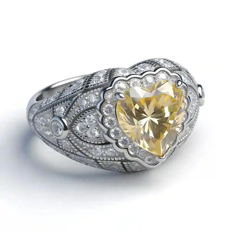 Woven Heart Ring - More Brilliant Than Diamond|MIRAMETAL