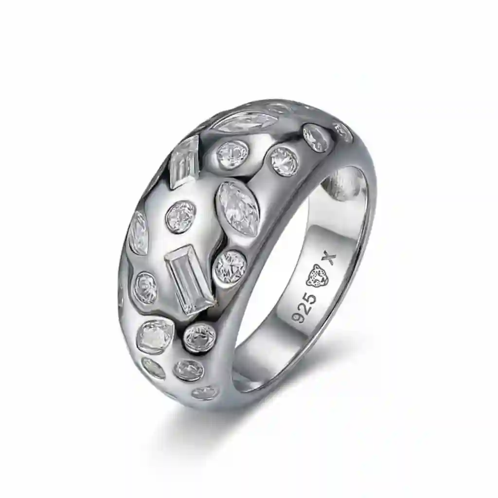 Full Diamond Ring 925 Silver