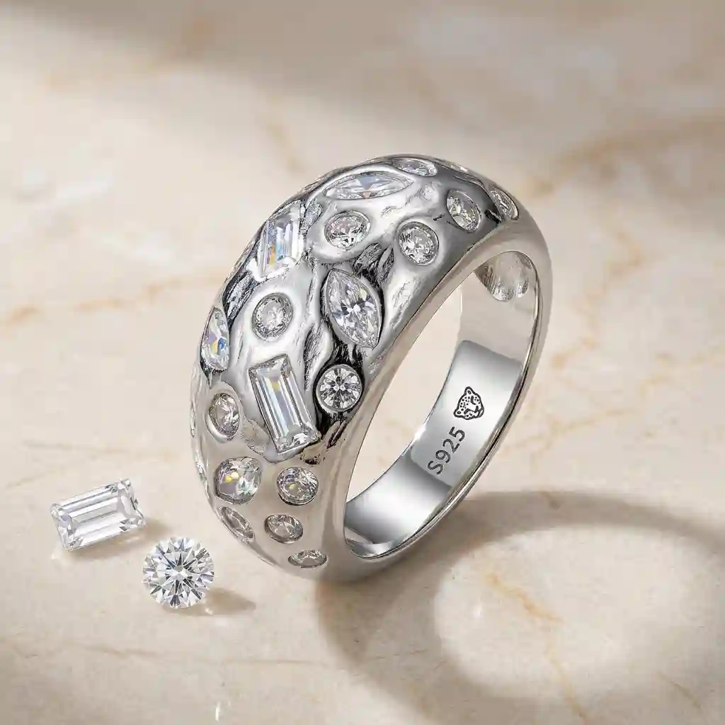 S925 sterling silver GRA certified moissanite D-Color VVS1 MIRAMETAL