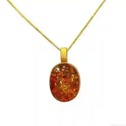 baltic amber necklace natural Russian amber 925 silver product main image