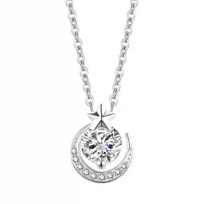 Moissanite Necklace GRA