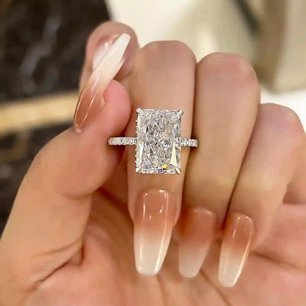 moissanite ring GRA certificate authenticity