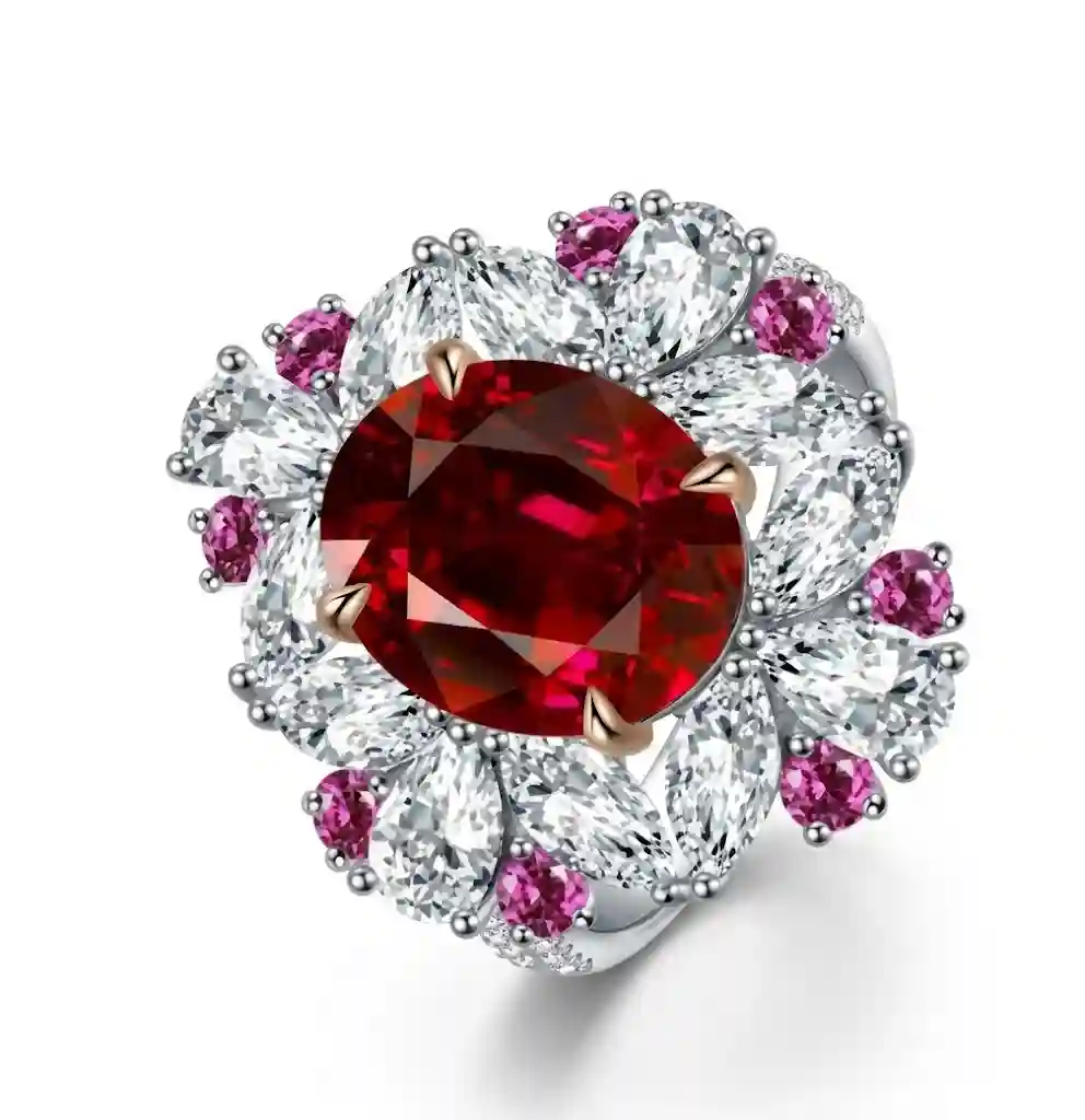 Butterfly Sapphire Ring Lab Grown 925