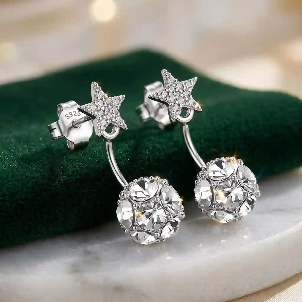 18424 silver butterfly earrings hypoallergenic nickel-free
