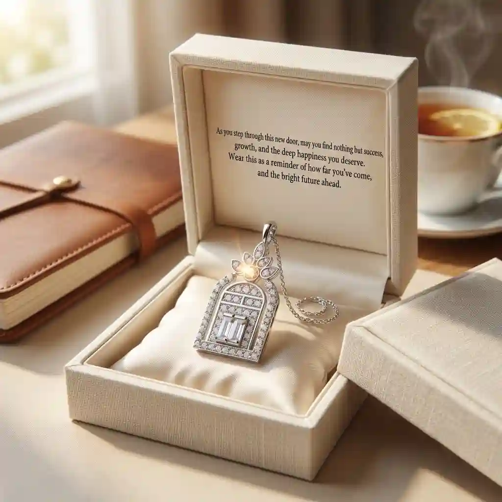 jewelry business wholesale Handcrafted Door to Happiness Necklace - Stunning 925 Silver MIRAMETAL