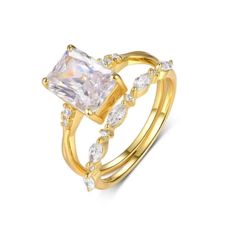 3.5 Carat Moissanite Stacking Ring Set