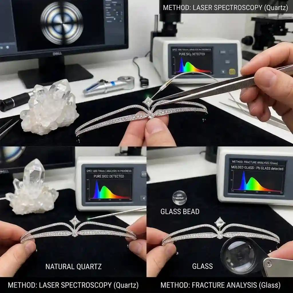 Natural Quartz vs Glass Rhinestone – Genuine crystal identification guide