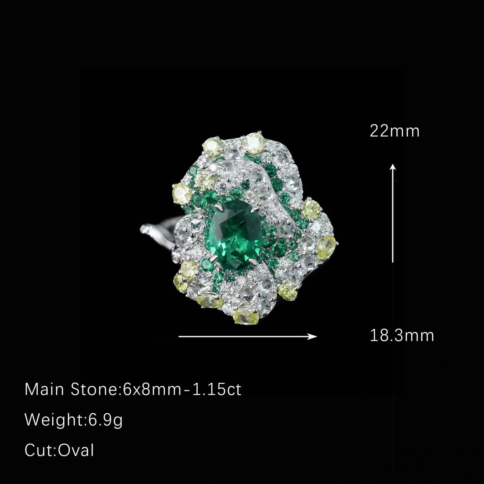Moissanite Rings Wholesale D-Color VVS1 GRA Certified 925 Sterling Silver Gold Setting Factory Direct