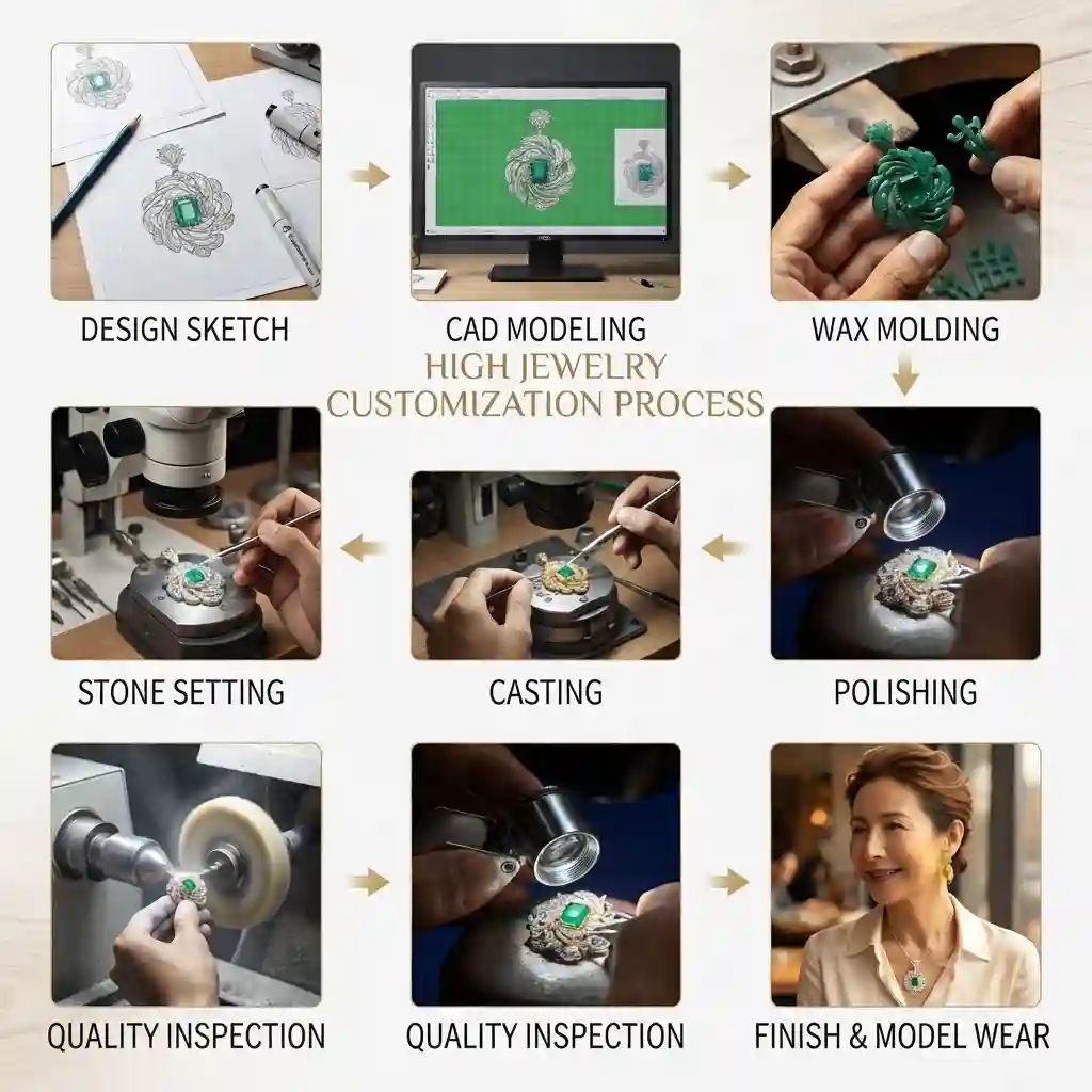 Jewelry Manufacturing Process Flow Diagram