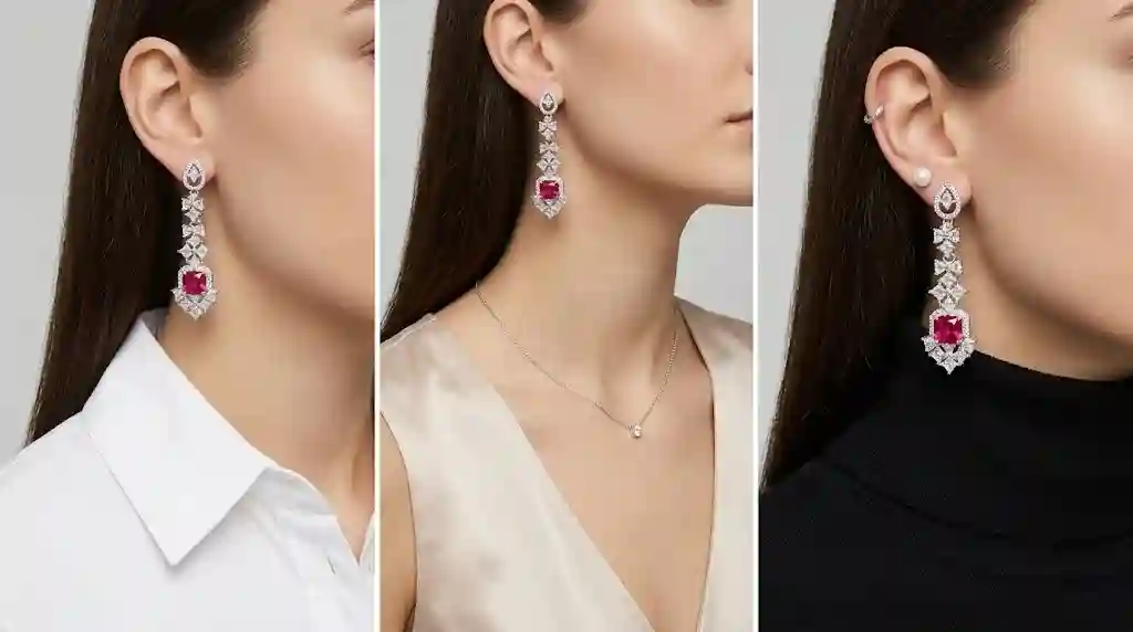 Cascading drop earrings styling guide three looks MIRAMETAL