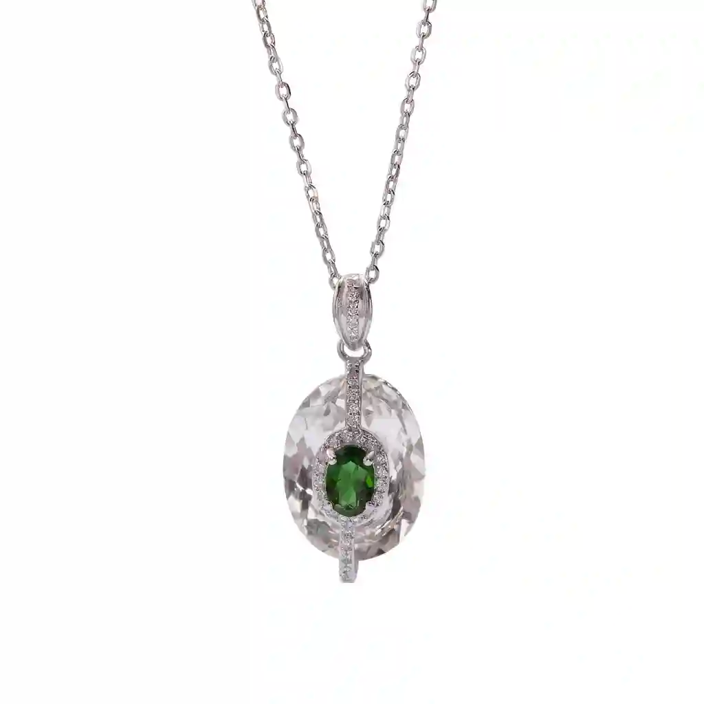 Natural Gemstone Necklace – Handcrafted 925 Silver|MIRAMETAL