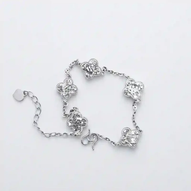 Four Leaf Clover Bracelet - 925 Silver