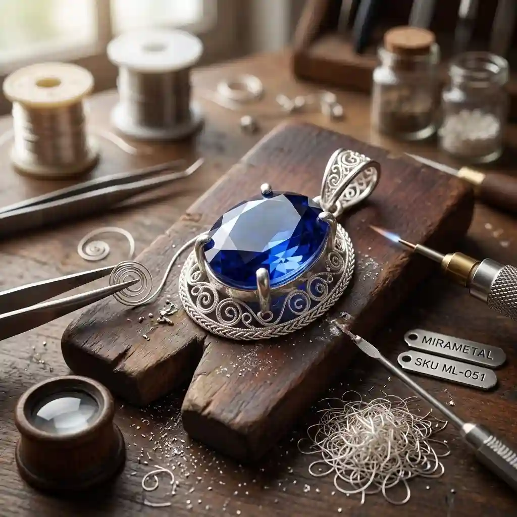Silversmith handcrafting 925 silver jewelry - MIRAMETAL factory