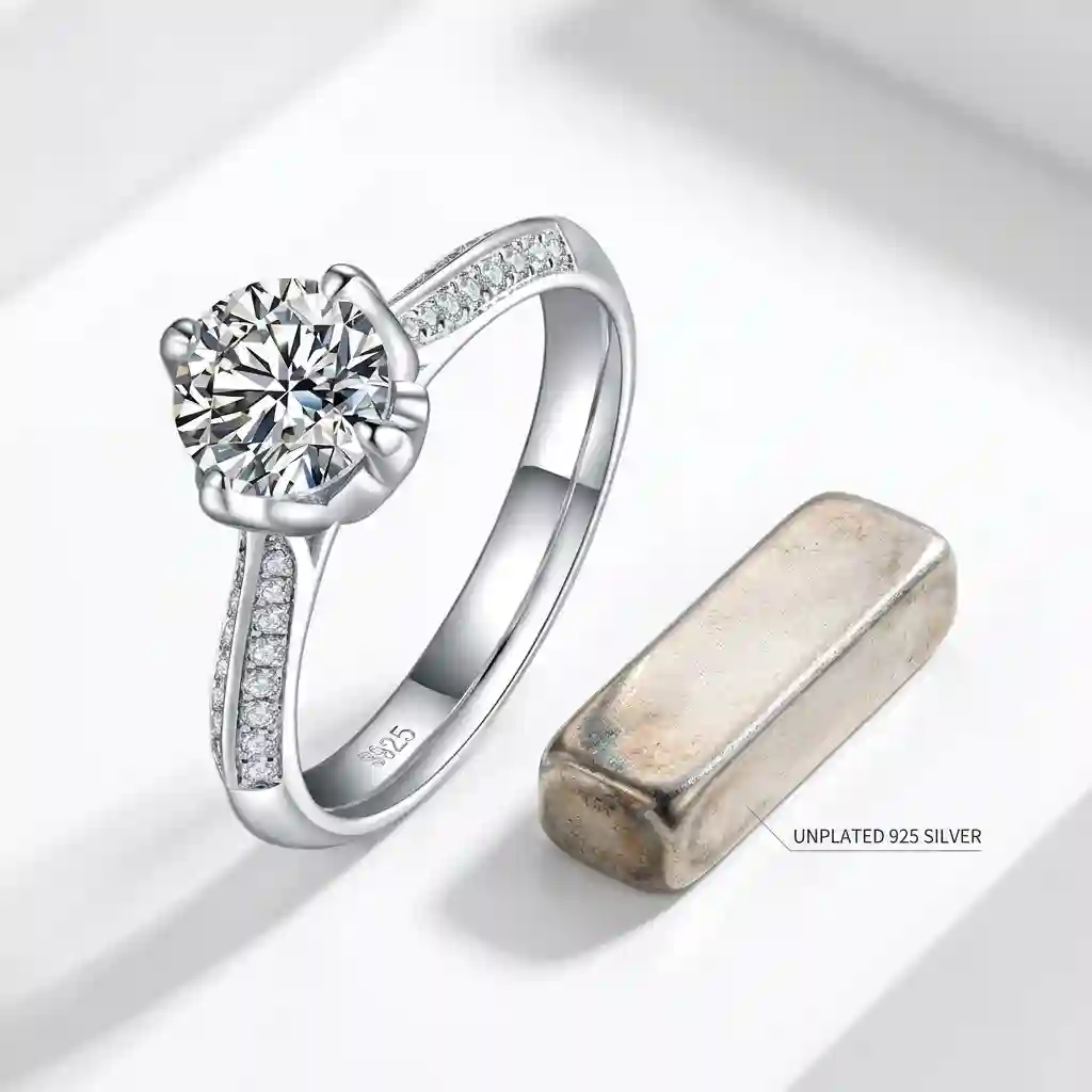 moissanite engagement ring - moissanite ring