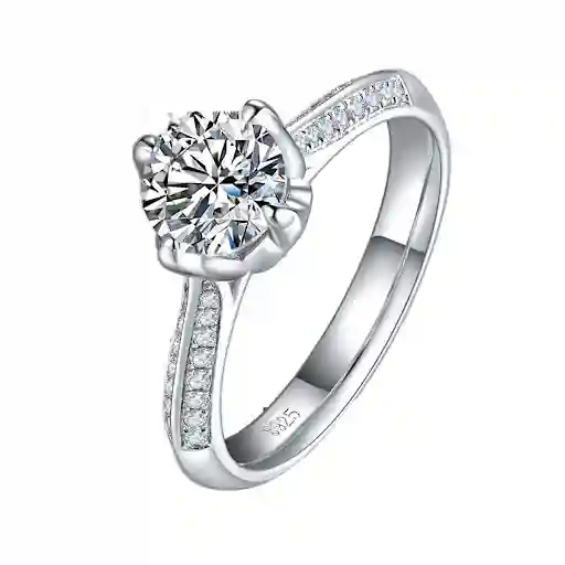 Moissanite Engagement Ring – 5ct GRA Certified 925 Silver
