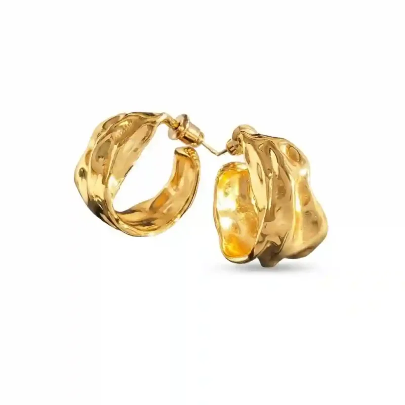 Leaf Stud Earrings - 925 Silver