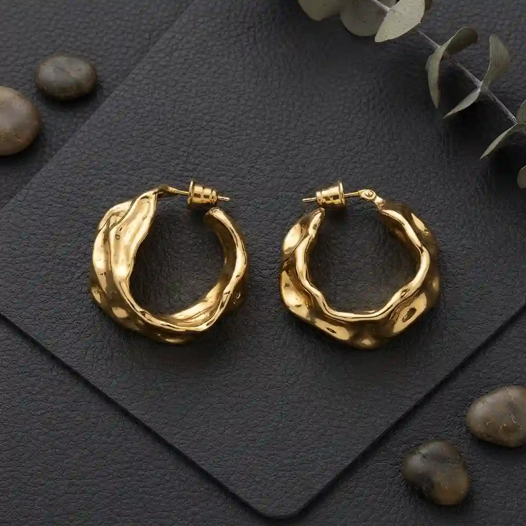MIRAMETAL ML-0546 925 silver stamp hollow lightweight sculptural earring detail REACH certified