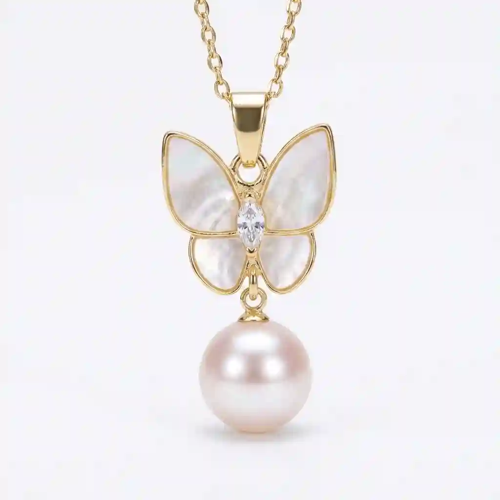 Butterfly Fringe Necklace – Factory Direct 925 Silver|MIRAMETAL