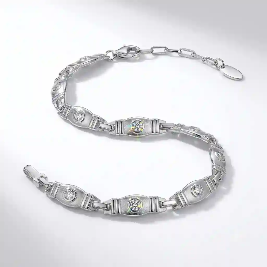 MIRAMETAL ML-1480 Vintage Crystal Bracelet 925 Sterling Silver AAA Cubic Zirconia Rhodium Plated Women Unisex Gift