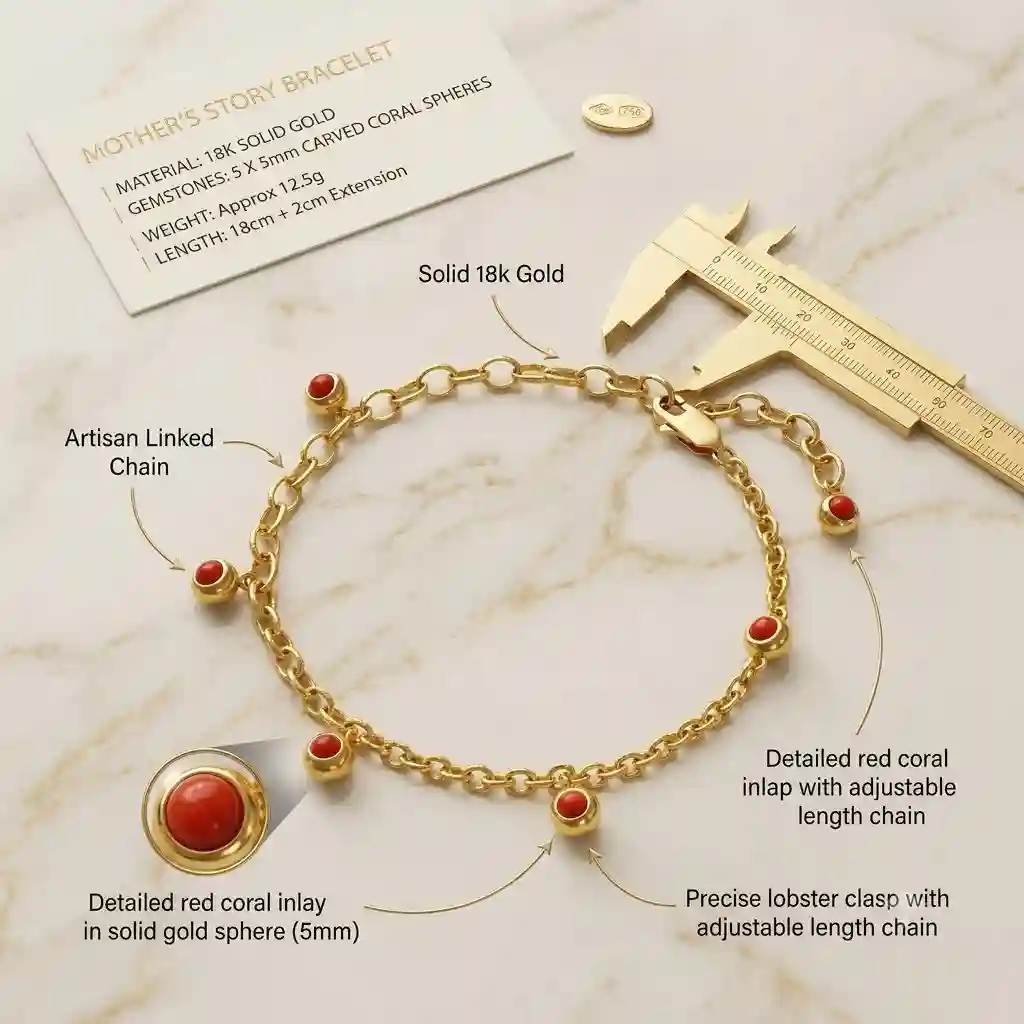 Mother's Story Bracelet specifications 925 silver 5.65g agate — MIRAMETAL details