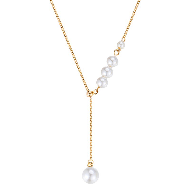 Gift presentation of the 925 silver pearl tassel necklace - MIRAMETAL