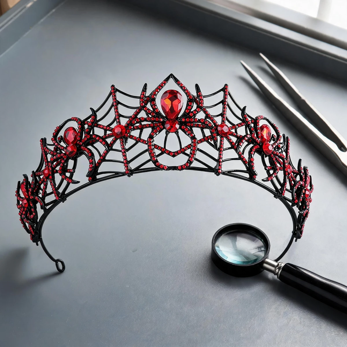 jewelry craftsmanship spider web crown setting