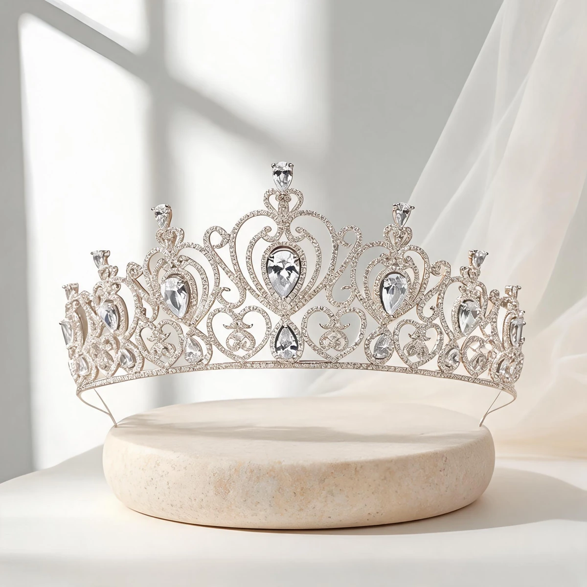 royal bridal crown design story editorial image