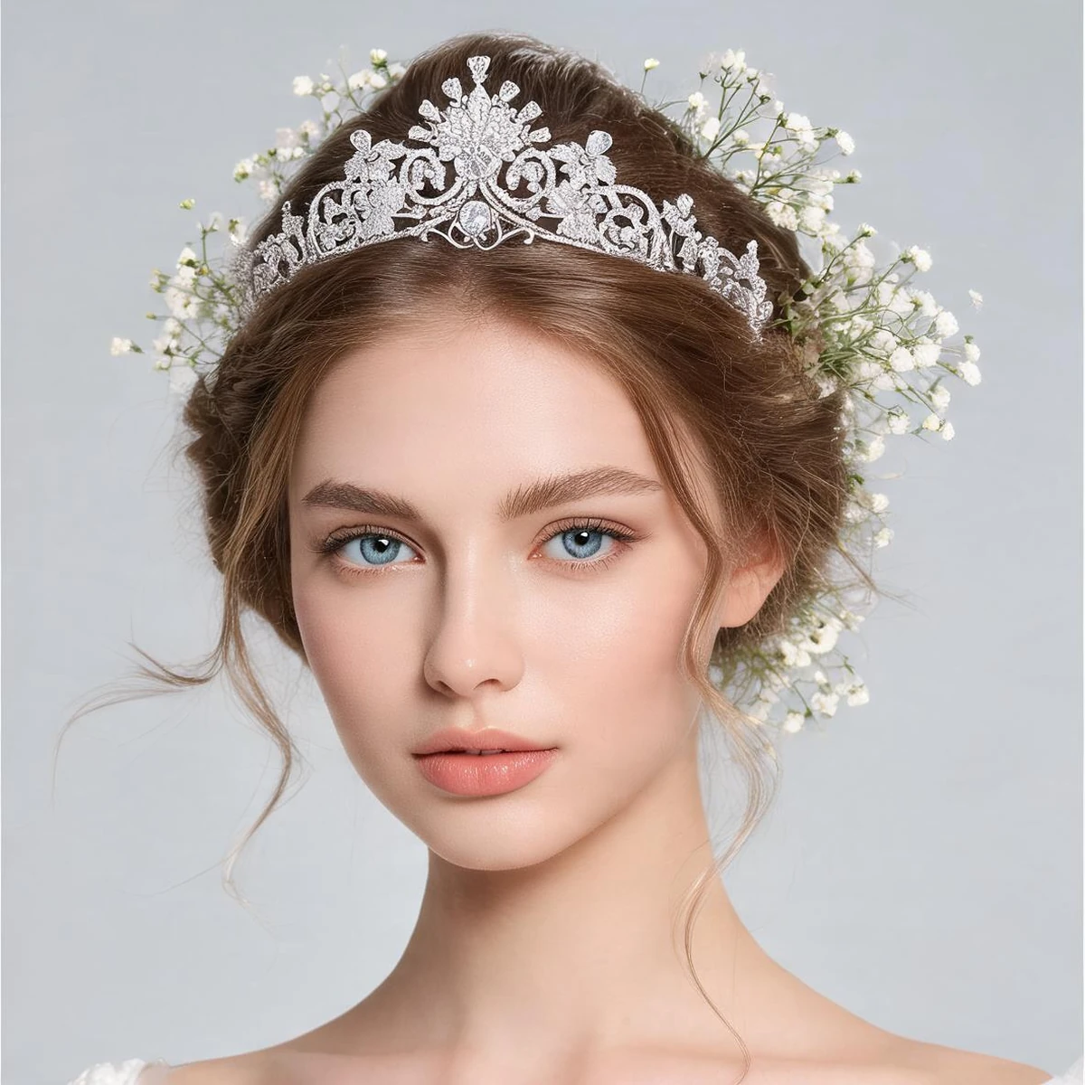 crystal leaf tiara styling guide for three bridal wedding looks