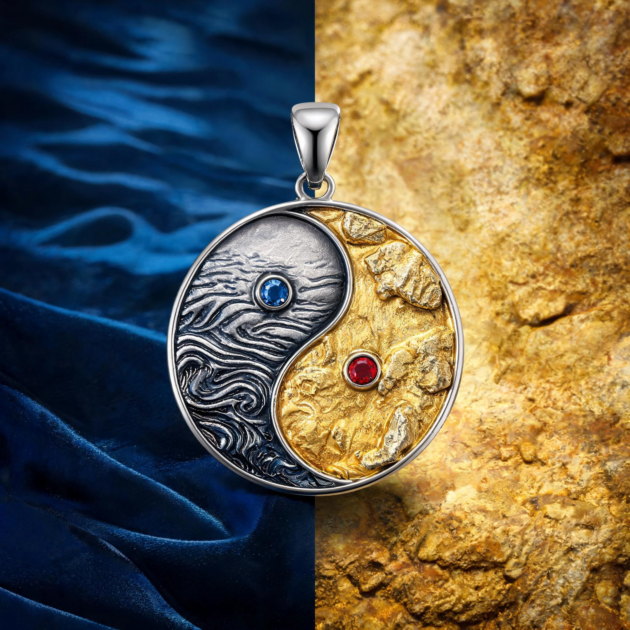 Ocean heart pendant design story in 925 sterling silver