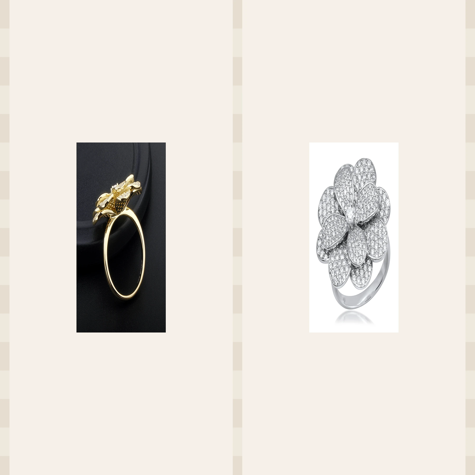 How to style a vintage flower zirconia ring