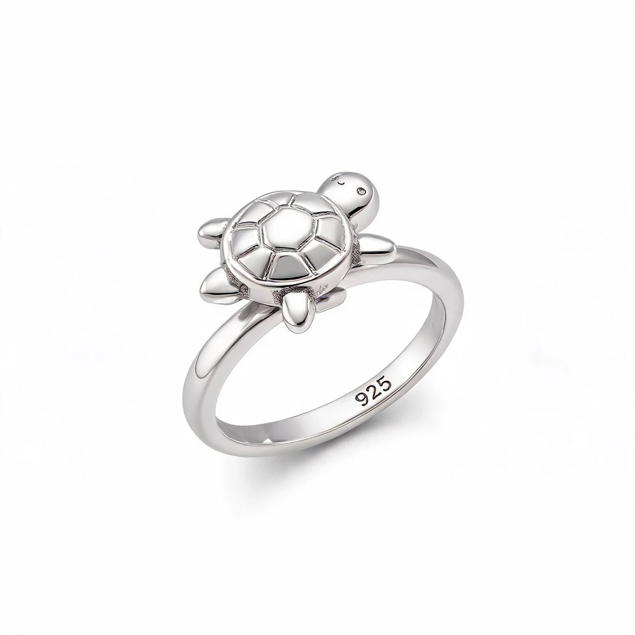 Turtle Ring - Cute 925 Silver Animal Jewelry