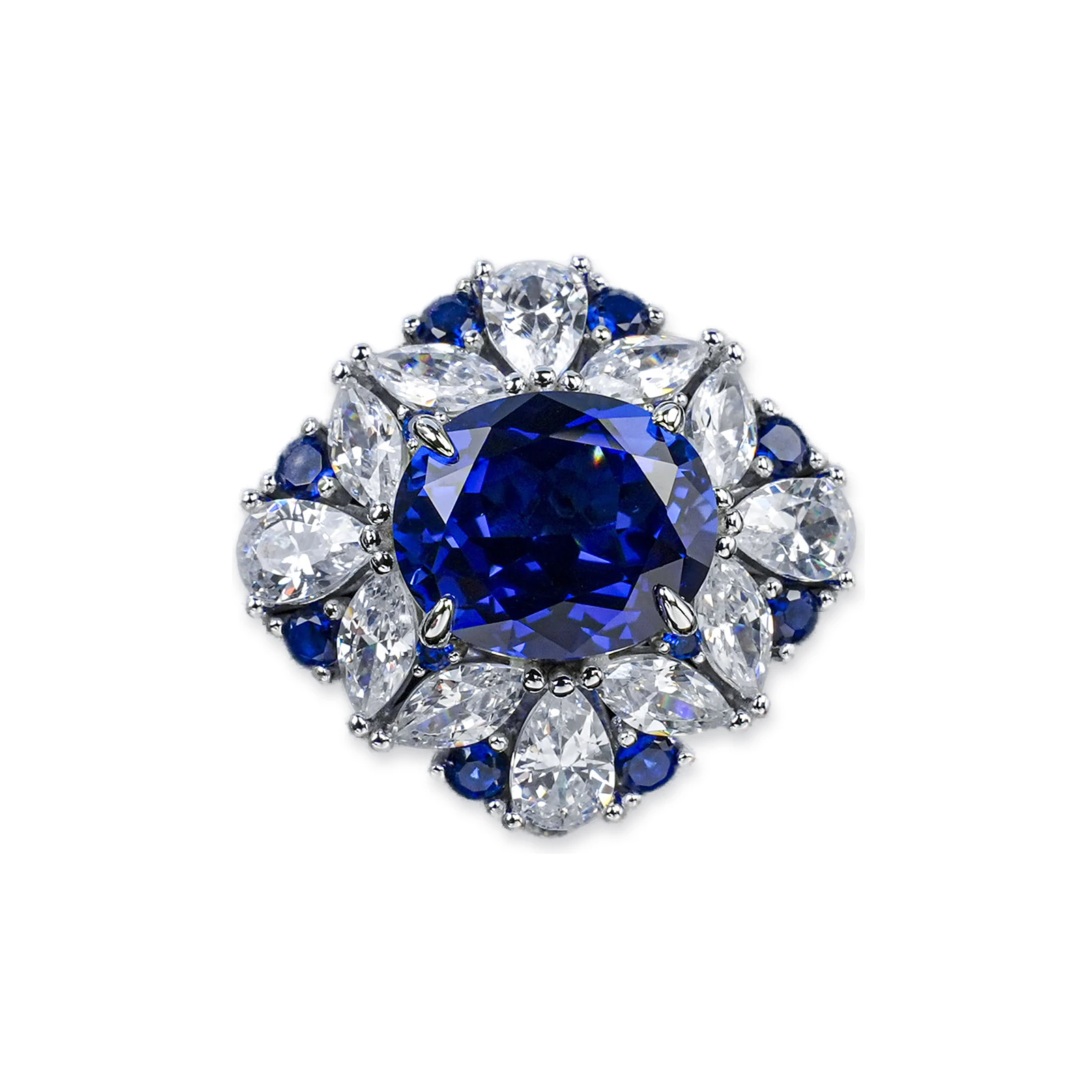 Butterfly Sapphire Ring Lab Grown 925