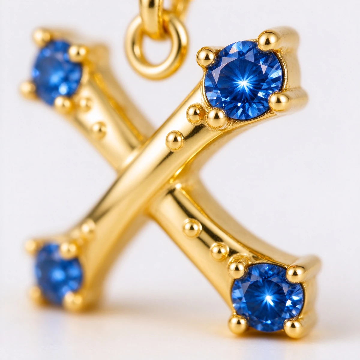 colorful moissanite necklace stones macro detail