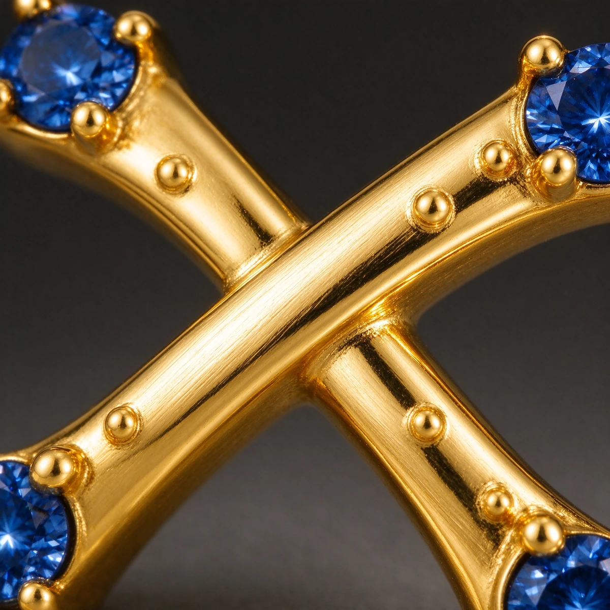 18k gold plating craftsmanship 925 silver pendant macro