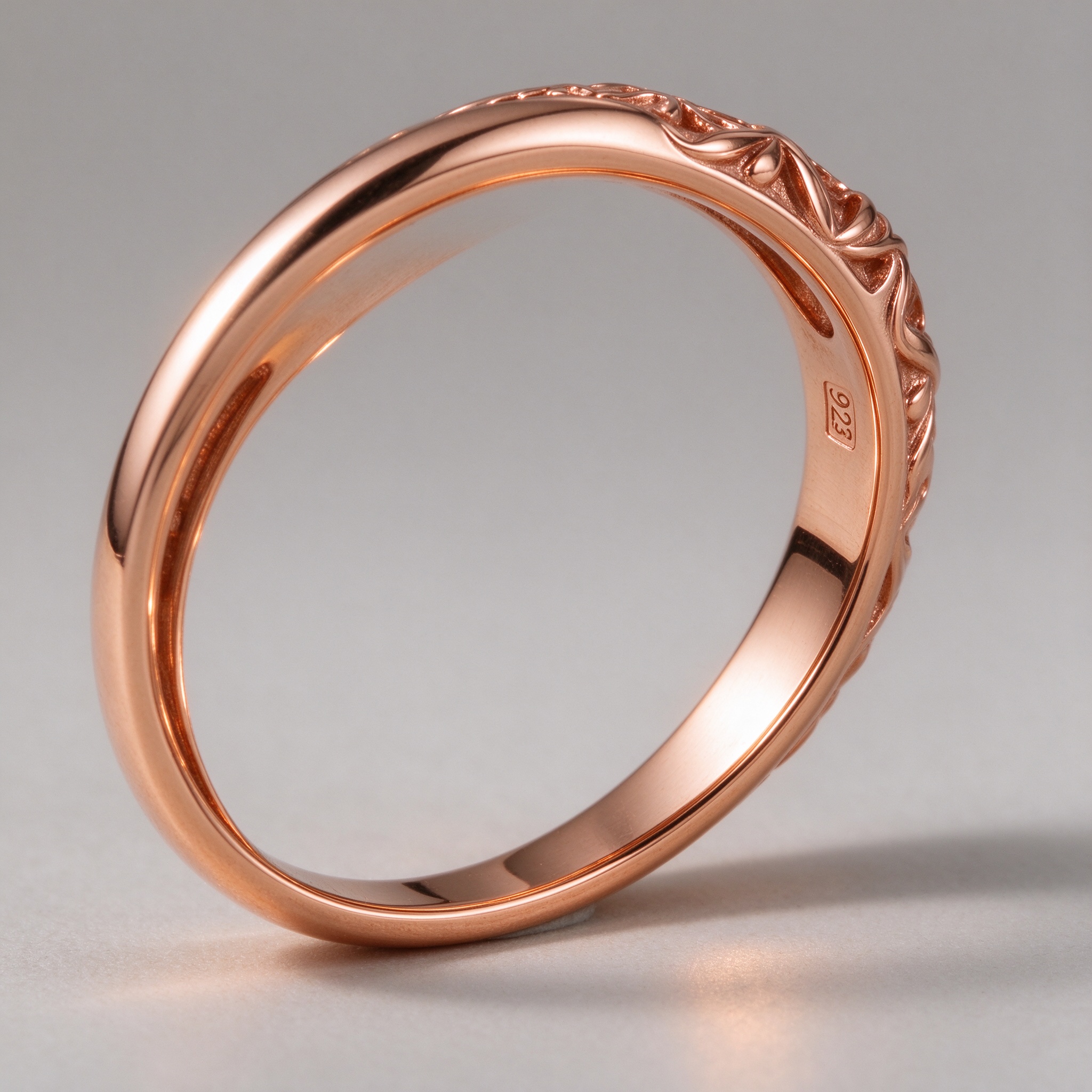 925 sterling silver hallmark stamped inside band